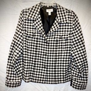 Women’s Petite Talbots Houndstooth Jacket